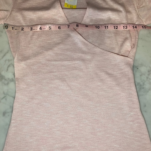 NWT Elementz Pink Long Sleeve Top/Mock Wrap Around - Picture 5 of 11